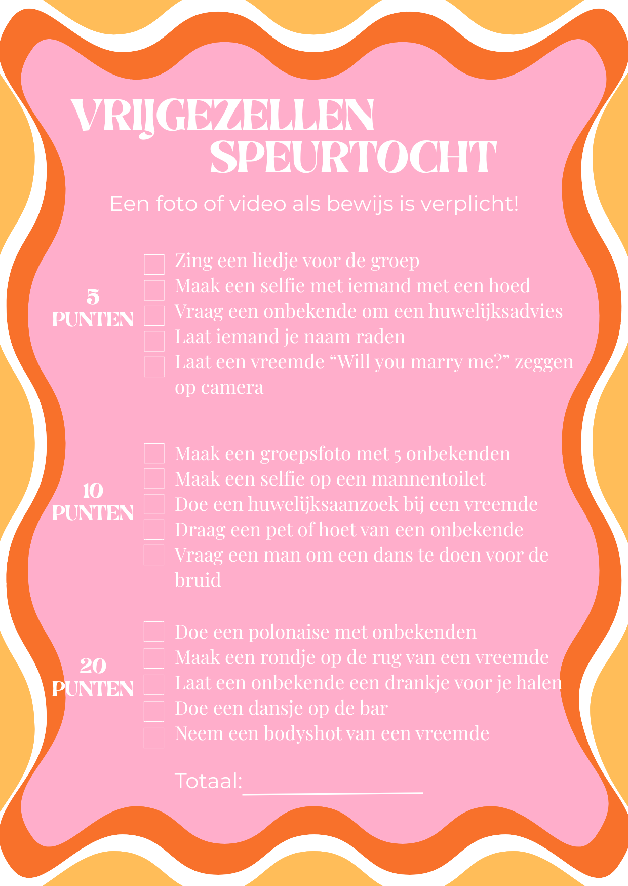 Vrijgezellen speurtocht!