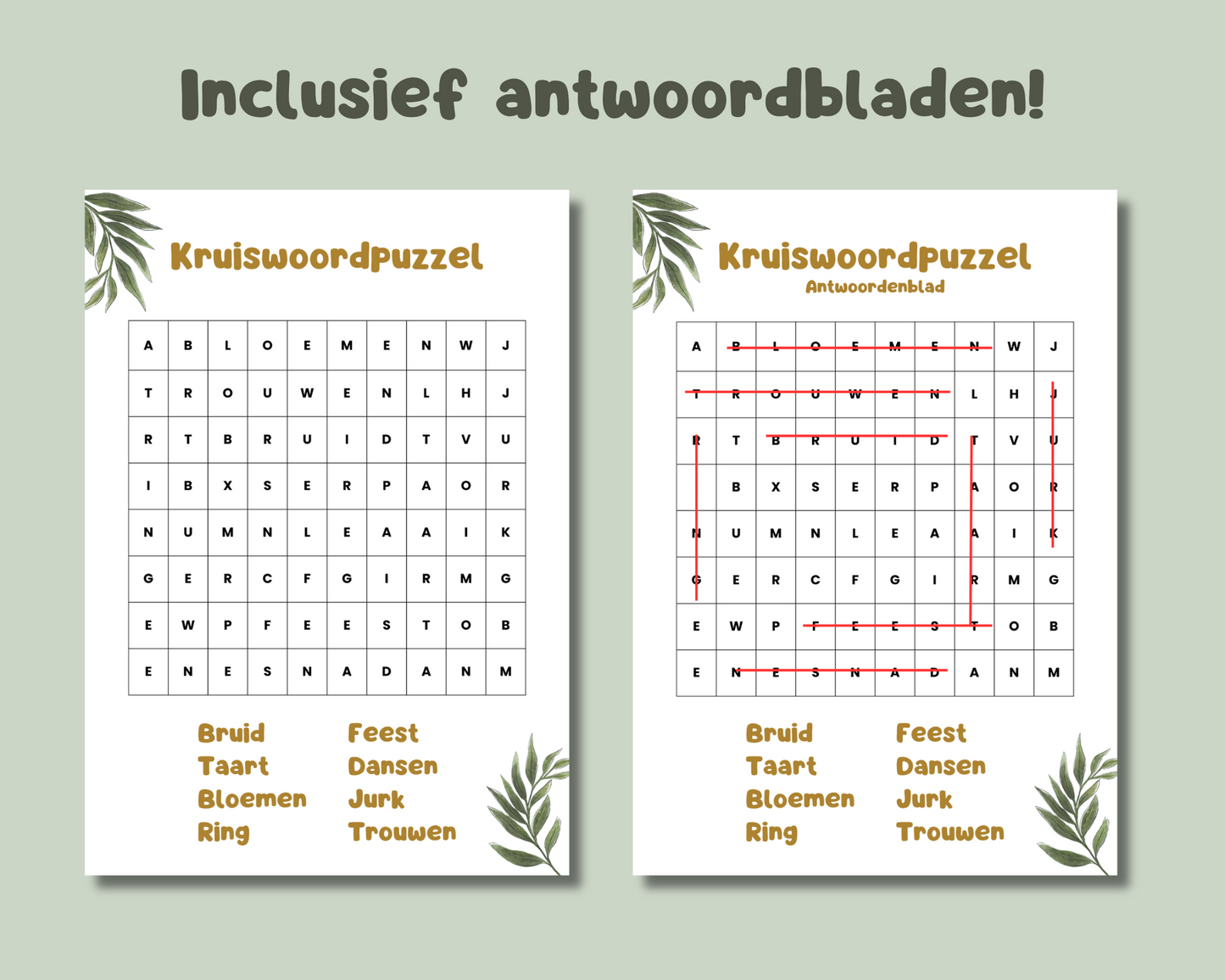 Bundel - Bruiloft Doeboek voor kinderen (Nederlandse versie)