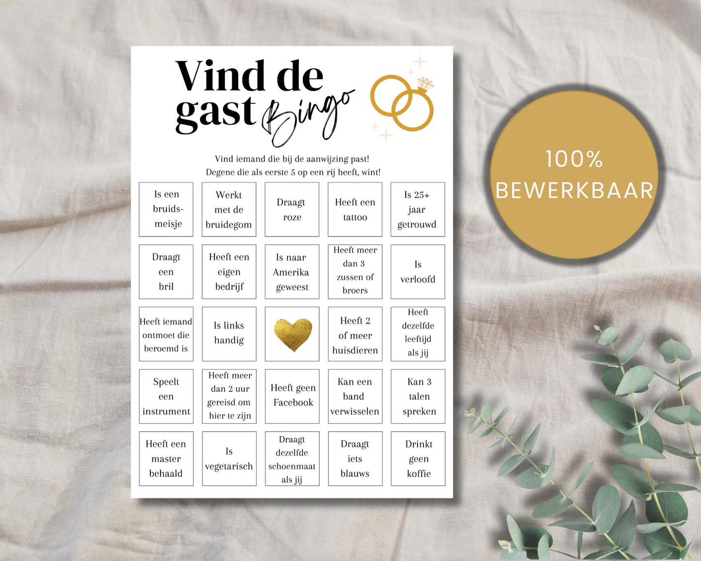 Vind de gast - Bingo! (Nederlandse versie)