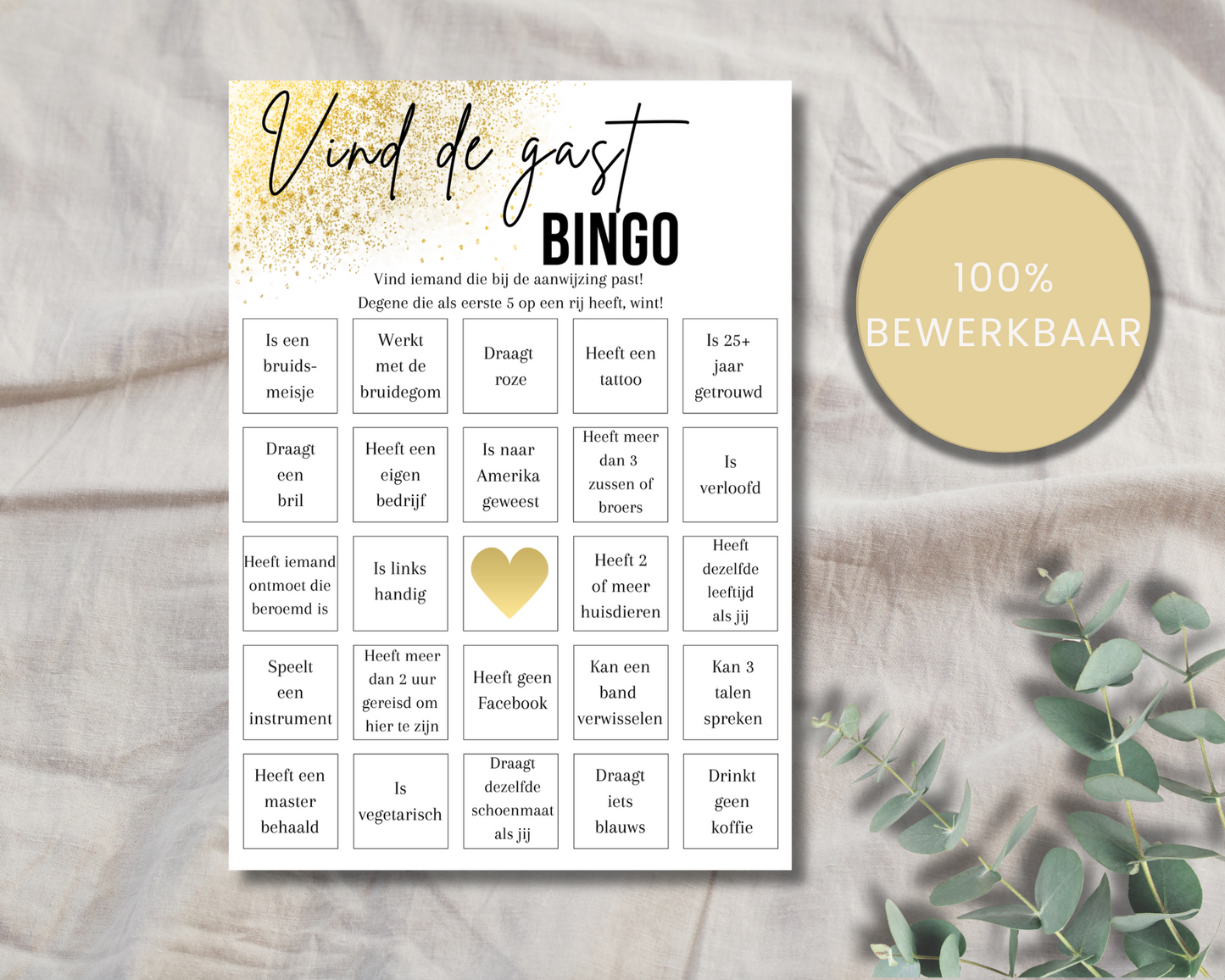 Vind de gast - Bingo! (Nederlandse versie)